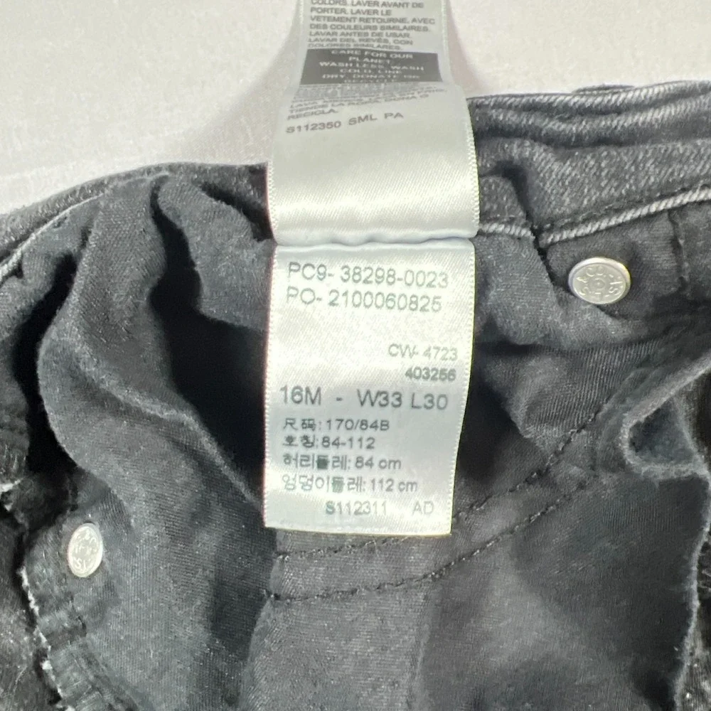 Levi Strauss Signature Skinny Jeans Womens 16M Black Cotton Stretch High Rise